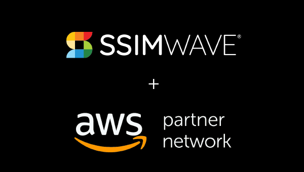 SSIMWAVE logo and AWS Partner Network logo